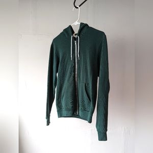 Green Men's American Apparel Zip Up Hoodie, size S